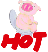 Hazy pig 1 sticker #1947446