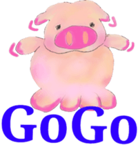 Hazy pig 1 sticker #1947462