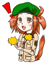 Inumimi girl in a beret sticker #1947719