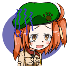 Inumimi girl in a beret sticker #1947754