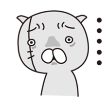 The angry cat sticker #1947997