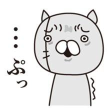 The angry cat sticker #1948007