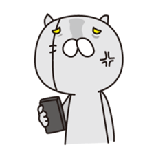 The angry cat sticker #1948023