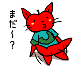 Cute Ringoneko Sticker sticker #1948072