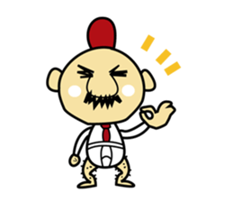 chicken work man sticker #1949517