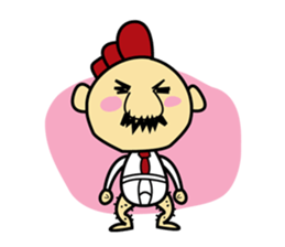 chicken work man sticker #1949519