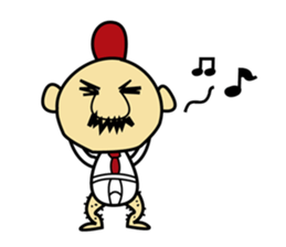 chicken work man sticker #1949521