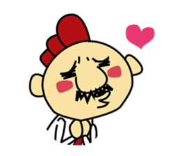 chicken work man sticker #1949523