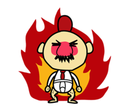 chicken work man sticker #1949524