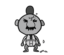 chicken work man sticker #1949526