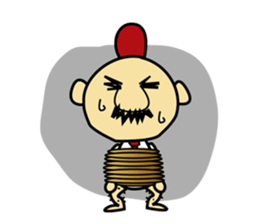 chicken work man sticker #1949529