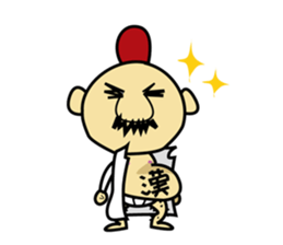 chicken work man sticker #1949530