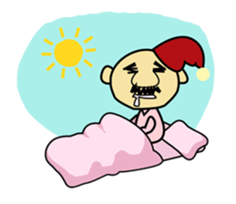 chicken work man sticker #1949544