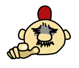 chicken work man sticker #1949548