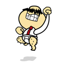 chicken work man sticker #1949552