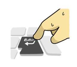 chicken work man sticker #1949555