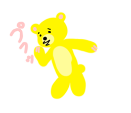 A pink bear blue bear yellow bear. sticker #1950146