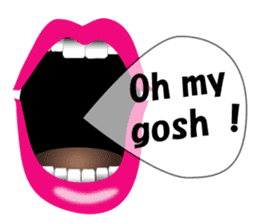 Mouth Only (English Version) sticker #1950332