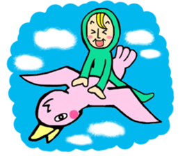 Green older brother 2 sticker #1950909