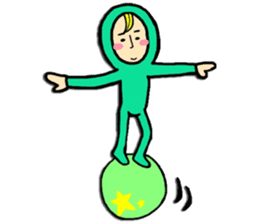 Green older brother 2 sticker #1950910