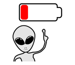 Alien Grey Sticker sticker #1950954