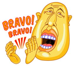 Egg Head is Here sticker #1951119