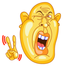 Egg Head is Here sticker #1951132