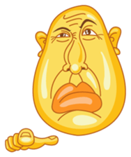 Egg Head is Here sticker #1951137