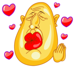 Egg Head is Here sticker #1951146