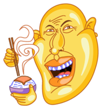 Egg Head is Here sticker #1951155