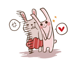 Rabbit with his plastic bag sticker #1952117