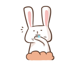 Rabbit with his plastic bag sticker #1952118