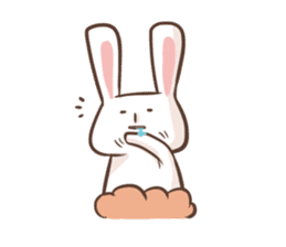 Rabbit with his plastic bag sticker #1952118