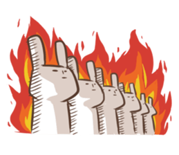 Rabbit with his plastic bag sticker #1952119