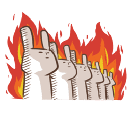 Rabbit with his plastic bag sticker #1952119