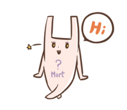 Rabbit with his plastic bag sticker #1952122