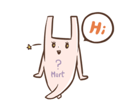 Rabbit with his plastic bag sticker #1952122