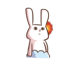 Rabbit with his plastic bag sticker #1952133