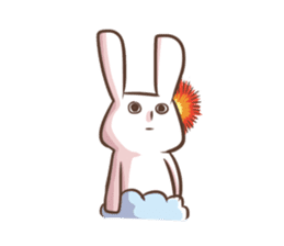 Rabbit with his plastic bag sticker #1952133