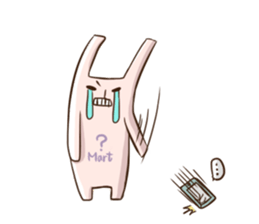 Rabbit with his plastic bag sticker #1952134