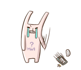 Rabbit with his plastic bag sticker #1952134