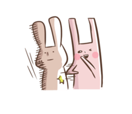 Rabbit with his plastic bag sticker #1952136