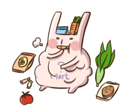 Rabbit with his plastic bag sticker #1952137