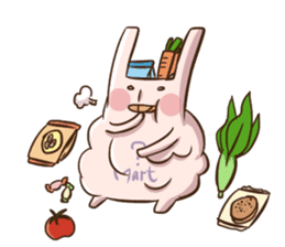 Rabbit with his plastic bag sticker #1952137