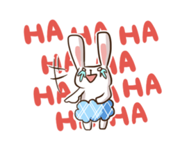 Rabbit with his plastic bag sticker #1952140