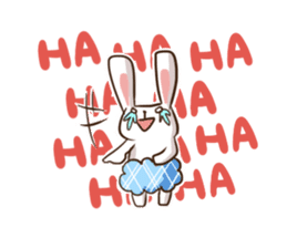 Rabbit with his plastic bag sticker #1952140