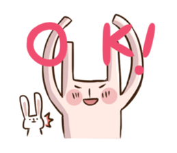 Rabbit with his plastic bag sticker #1952141