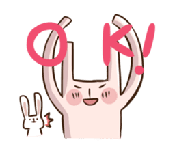 Rabbit with his plastic bag sticker #1952141