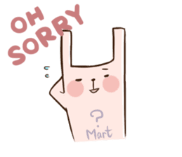 Rabbit with his plastic bag sticker #1952145