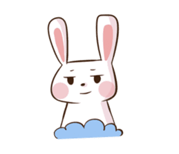 Rabbit with his plastic bag sticker #1952148